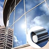 Takarafune 窓断熱シート マジックミラー フィルム 目隠しガラスフィルム 紫外線カット シール 外から見えない 90*200cm