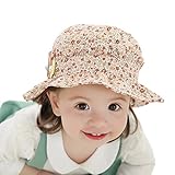 Ruideng 春夏の新子供の花は、ビーチ帽子赤ちゃん日帽子キャップ (Orange)