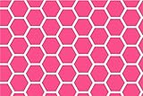 SheetWorld Fitted Pack N Play (Graco Square Playard) Sheet - Hot Pink Honeycomb - Made In USA by she