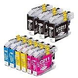 Brother用 ブラザー用 LC211 LC211インク LC211互換インク LC211-4PK 4色セット(合計9本) 対応DCP-j968N DCP-J562N MFC-J737DN MFC-J837DN MFC-J887N MFC-J907DN MFC-J997DN MFC-J997DWN DCP-J767N DCP-J963N 互換インクカートリッジ 大容量 個別包装 Paeolos