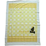 ベビーガーゼタオルケット 西川リビング 綿100％ BLACKBEAR 日本製 洗える (イエロー)