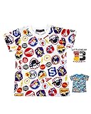 【子供服】 Little Bear Club (リトルベアークラブ) ショーンワッペン総柄Ｔシャツ 80cm～130cm S34887