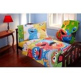 Sesame Street Scribbles 4-piece Toddler Bedding Set by Sesame Street [並行輸入品]