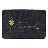 uxcell　ラグ カーペット マット 合成繊維 浴室用　60 x 40cm グレー