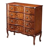 ヴェローナクラシック 猫脚 4段 チェスト 幅87cm[■]