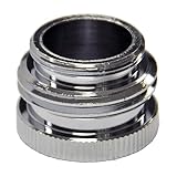 Danco , Inc。55 / 64 " -27 m / 3 / 4 " GHTM X 55 / 64 " -27 Fクロムガーデンホースエアレーターアダプタクロム