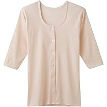 こむや 七分袖 カラーブロック パッチワークTシャツ（47-60TI24-204