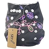 iZiv新生児1厚いおむつ付きオーガニック幼児防水/調整/再利用可能/洗えるポケット布おむつのフィット赤ちゃん0.5-3歳（マーメイド）