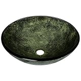 MR Direct 629 Forest Green Glass Vessel Bathroom Sink [並行輸入品]