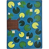 Joy Carpets Kid Essentials Early Childhood Playful Pond Rug Multicolored 7'8 x 10'9 [並行輸入品]