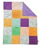 Trend Lab Multi-Patched Receiving Blanket, Jelly Bean (Discontinued by Manufacturer) by Trend Lab [並