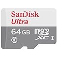 SanDisk Ultra 64GB microSDXC UHS-I Card with Adapter, Grey/Red, Standard Packaging (SDSQUNC-064G-GN6MA) by SanDisk [並行輸入品]