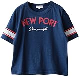 (ユナイテッドアローズ グリーンレーベル リラクシング) スラブ ソデボーダープリント Tシャツ ショートスリーブ 38171991442 7955 NAVY(79) 115