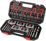 TORUK 131pcs ネジ穴 再生 セット リコイル ヘリサートキット つぶれた ネジ穴 ネジ山 修正 修復 補修 キット 万能 工具 バイク 車 スレッド修理キット M5 M6 M8 M10 M12