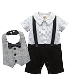 ベビー キッズ 赤ちゃん 子供服 洋装フォーマル 紳士風 男の子 半袖 カバーオール ロンパース 春夏 結婚式 お宮参り 七五三 節句 入園式 入学式 出産祝い ギフトxw001