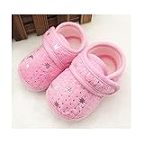WIN 可愛い ベビーシューズ　ファーストシューズ キッズ　赤ちゃん　出産お祝い　プレゼント ズックシューズ　女の子　男の子　キッズ　赤ちゃん (内寸11cm, ピンク)