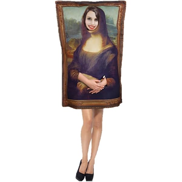 Amazon | [Dulcicasa] モナ·リザ壁画衣装奇妙な中世の有名な額縁絵画 