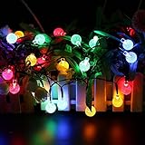 Solar Garden Lights,Homecube Solar Powered LED String Lights 30 LED Crystal Ball Waterproof Outdoor 
