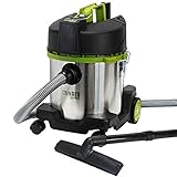 ミナト 乾湿両用 業務用掃除機 バキュームクリーナー MPV-201 (容量20L/コード10m＋ホース2mのロング仕様)