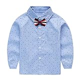 Cutelove 子供服 Tシャツ 上着 シャツ 長袖 男の子 ベビー ネクタイ付き 可愛い 春秋 おしゃれ 入園式 発表会 七五三 入学式 卒業式