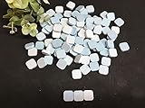 無釉14mm角 美濃焼モザイクタイル バラ 150g袋入り (ライトブルーグラデーション P-11)