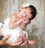 カラフルベビーロンパースホワイト【newborn-4T(50-110)】☆やっぱりベビーには断然白が似合う！天使写真撮影希望のママさんに選ばれています★ネックレスやヘッドドレスとの合わせ技のセンスが光