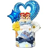 KanonBabys おむつケーキ 男の子 アンパンマン 出産祝い 2段 Sサイズ 8501