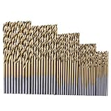 ドリル ビット セット チタンコーティング高速度工具鋼 50本セット 木工ドリル