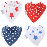 Little fellows(リトルフェローズ) ZIPPY  ジッピー バンダナビブ Reds and Blues 4枚セット