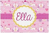 プリンセスCarriageプレースマット(ファブリック) ( Personalized )