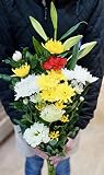 フラワーショップカレラ お供え用花束2個セット (Lサイズ60cm)