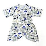 (ocean&ground)オーシャン＆グラウンド コンビ肌着 新生児 半袖 肌着 ロンパース カバーオール 短肌着 1410124 ベビー 赤ちゃん 60cm BL