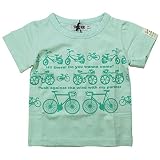 《春夏対応》 SUCRE(シュクル) 天竺サイクルPt半袖Tシャツ 90cm /グリーン NO.F-473195