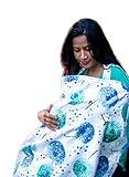 Baby Nursing Cover for Breastfeeding Babies with Privacy Neckline. 100% Breathable Breastfeeding Cov