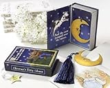 ''Over the Moon'' Vintage Moon Bookmark with Tassel in Nursery Rhyme Keepsake Book Box [Set of 12] b