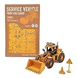 フロントエンドローダー はたらく車シリーズ 【TG509】 組立キット 知育玩具 工作 日本語説明書付 インテリア 3D ウッドパズル【つくるんです】