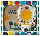 デコレ aurinko メラミンランチ5pcsギフトセット ねこ