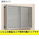 YKK ap 多機能ルーバー 引違い窓用本体 標準 幅1740mm×高さ600mm 1MG-16505 上下同時可動 『取付金具は別売』 カームブラック