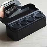 Yosooプラスチック車コインホルダーダッシュコインケース小銭ストレージボックスポケットお金財布貯金箱ホルダーオーガナイザーコンテナSundriesバッグ