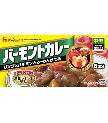 Amazon | ハウス食品 バーモントカレー中辛 230g | バーモントカレー 