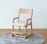 チェア デスクチェア イス カラー：ナチュラル×ホワイト 1脚