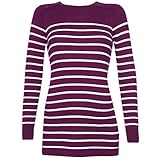 JoJo Maman Bebeジョジョママンベベ(イギリス)/Breton Jumper ブレトンマタニティニット/UKサイズM(日本サイズL)/ワイン/B4572WESM