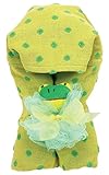 AM PM Kids! Green Dot Hooded Towel with Baby Loofah, Yellow by AM PM Kids!