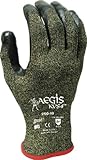 Showa Best 250 Aegis KVS4 Sponge Nitrile Palm Dip Glove, 13 Gauge DuPont Kevlar Stainless Steel High