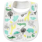 カーターズ（Carter's） 男の子用白xカラフルなスマイルサファリよだれかけ [並行輸入品]