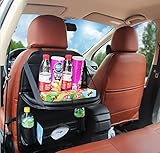 Rio Fusion折り畳式自動車用品iPad収納レザー製PU素材小物入れ折り畳式テーブル車内食事でき多機能収納ボックス車載収納ボックス++車載活性竹炭 [並行輸入品]