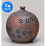 5個セット 照明具 灯り花入丸の桜(ミニ) [16 x 17cm] 土物 手造り インテリア 和風 プレゼント 飲食店