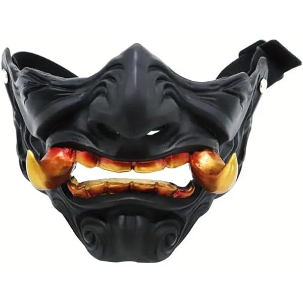 Amazon.co.jp: Samurai Prajna Devil ハーフフェイスマスク - ハード