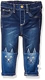Rosie Pope Little Girls Tonal Cat Denim Pant Dark Denim 24 Months [並行輸入品]