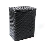 RedmonUSA Redmon for Kids Chelsea Pattern Wicker Nursery Hamper Black [並行輸入品]